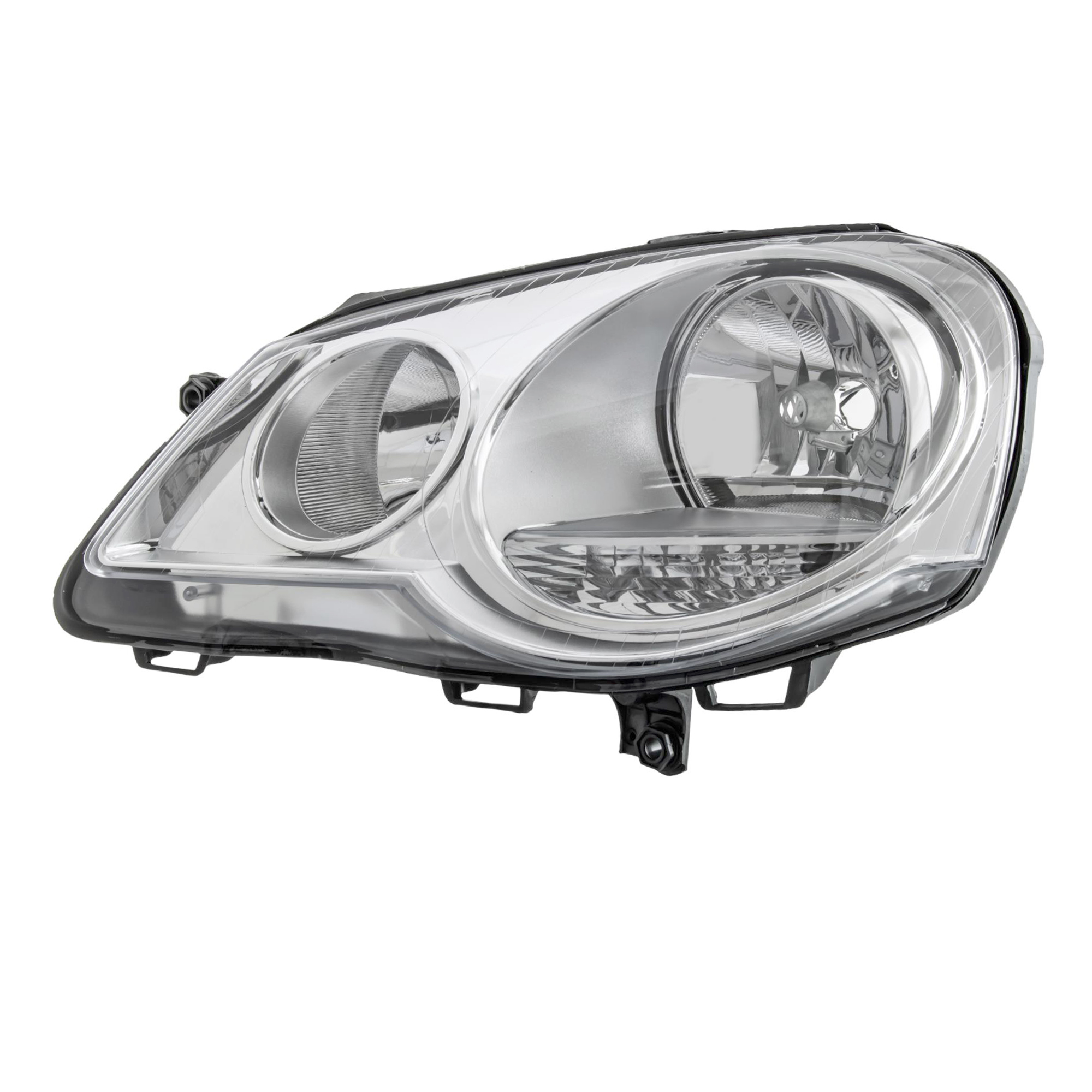 Halogen Scheinwerfer links für VW POLO 02 9N Bj. 04/05- H7/H1 mit Motor 1012361