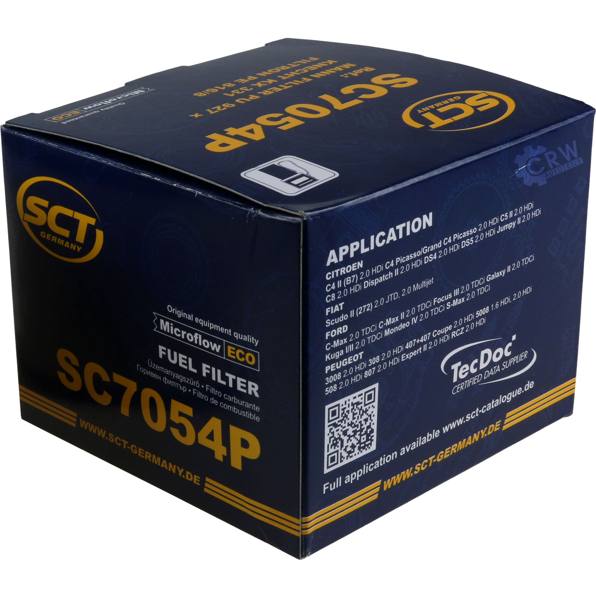 Kraftstofffilter für Ford Kuga II DM2 2.0 TDCi 4x4 WA6 Peugeot