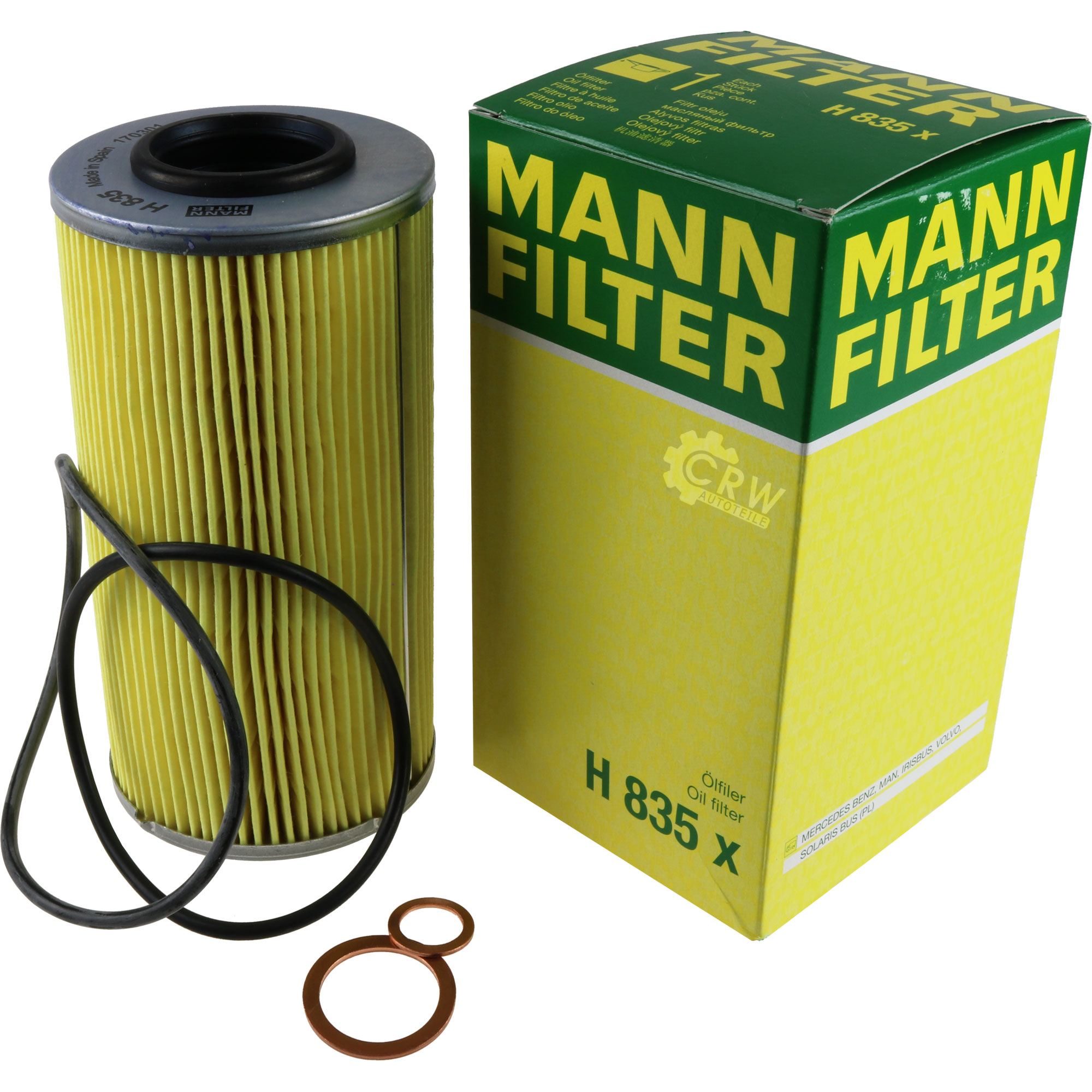MANN-FILTER Hydraulikfilter für Automatikgetriebe H 835 x Ölfilter