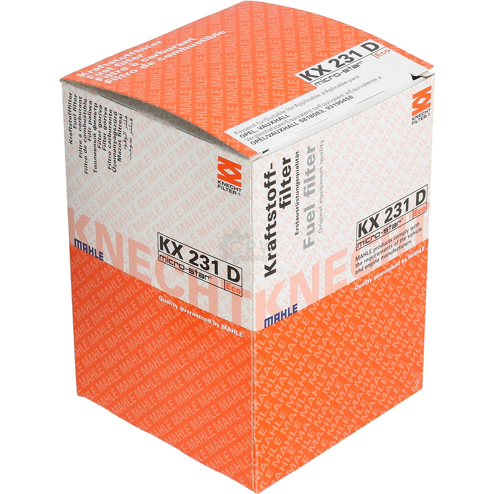 MAHLE / KNECHT Kraftstofffilter KX 231D Fuel Filter