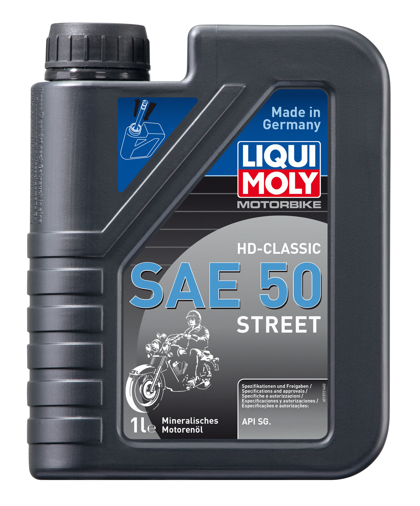 Liqui Moly 4T Motorbike Motoröl SAE-50 HD-Classic Street mineralisch 1L