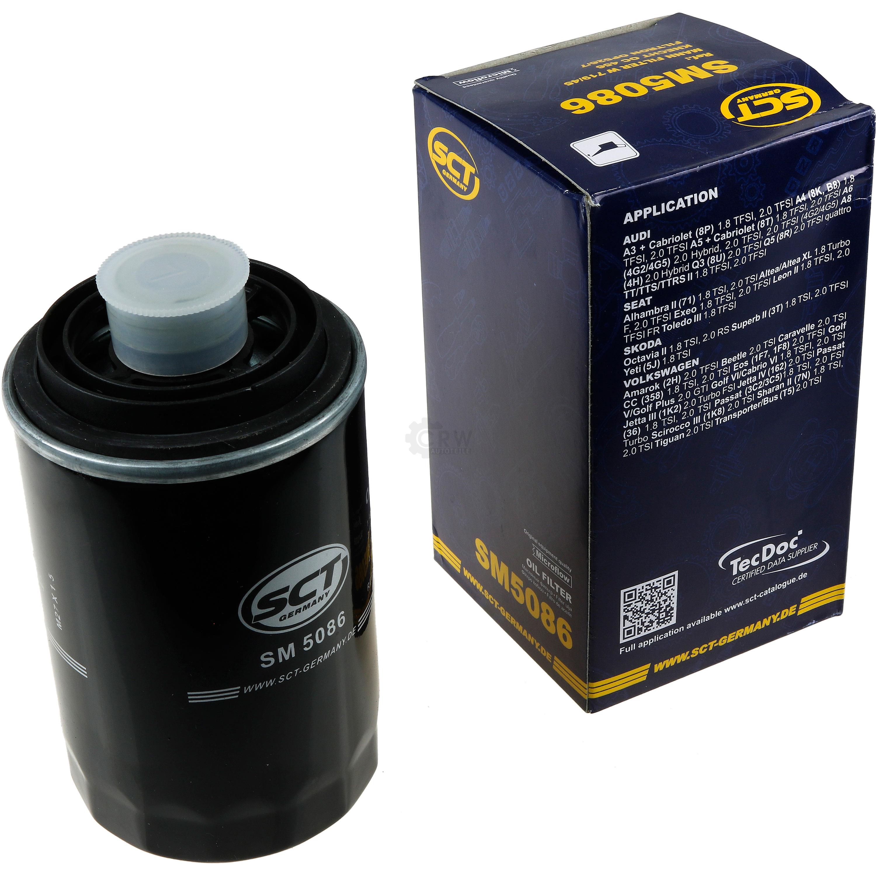 Ölfilter für Audi A3 8P1 1.8 TFSI 2.0 8PA 8K5 B8 VW Golf V 1K1