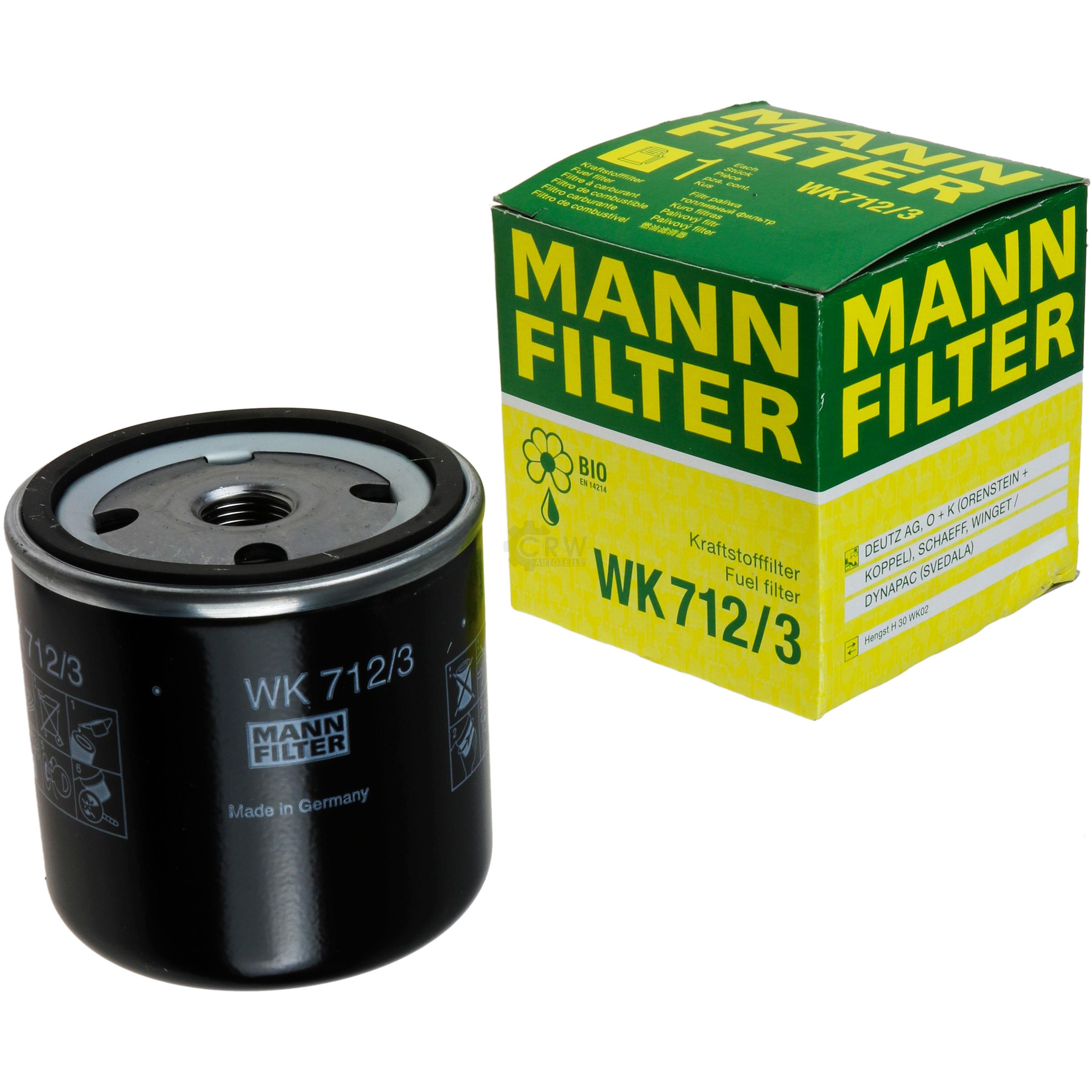 MANN-FILTER Kraftstofffilter WK 712/3 Fuel Filter