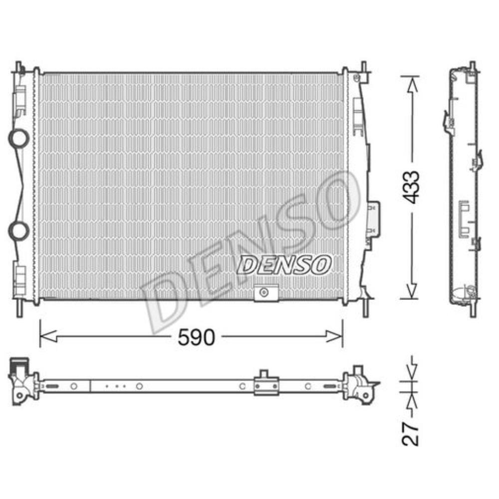 DENSO Wasserkühler Motorkühler für Nissan Qashqai +2 I J10 JJ10 1.6