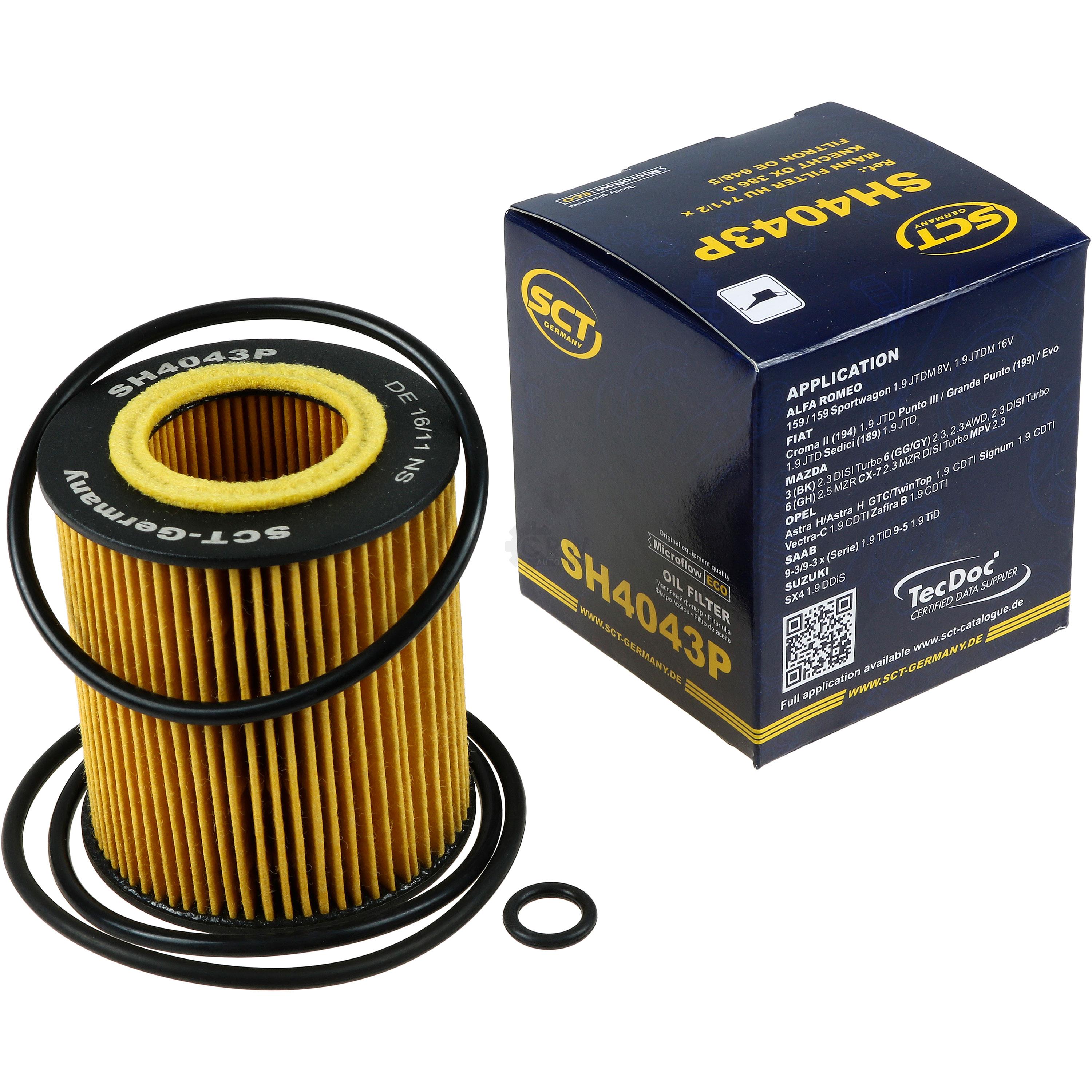 Ölfilter SH 4043 P für Mazda 6 Station Wagon GY 3 BK GH Cadillac BLS 194 194_