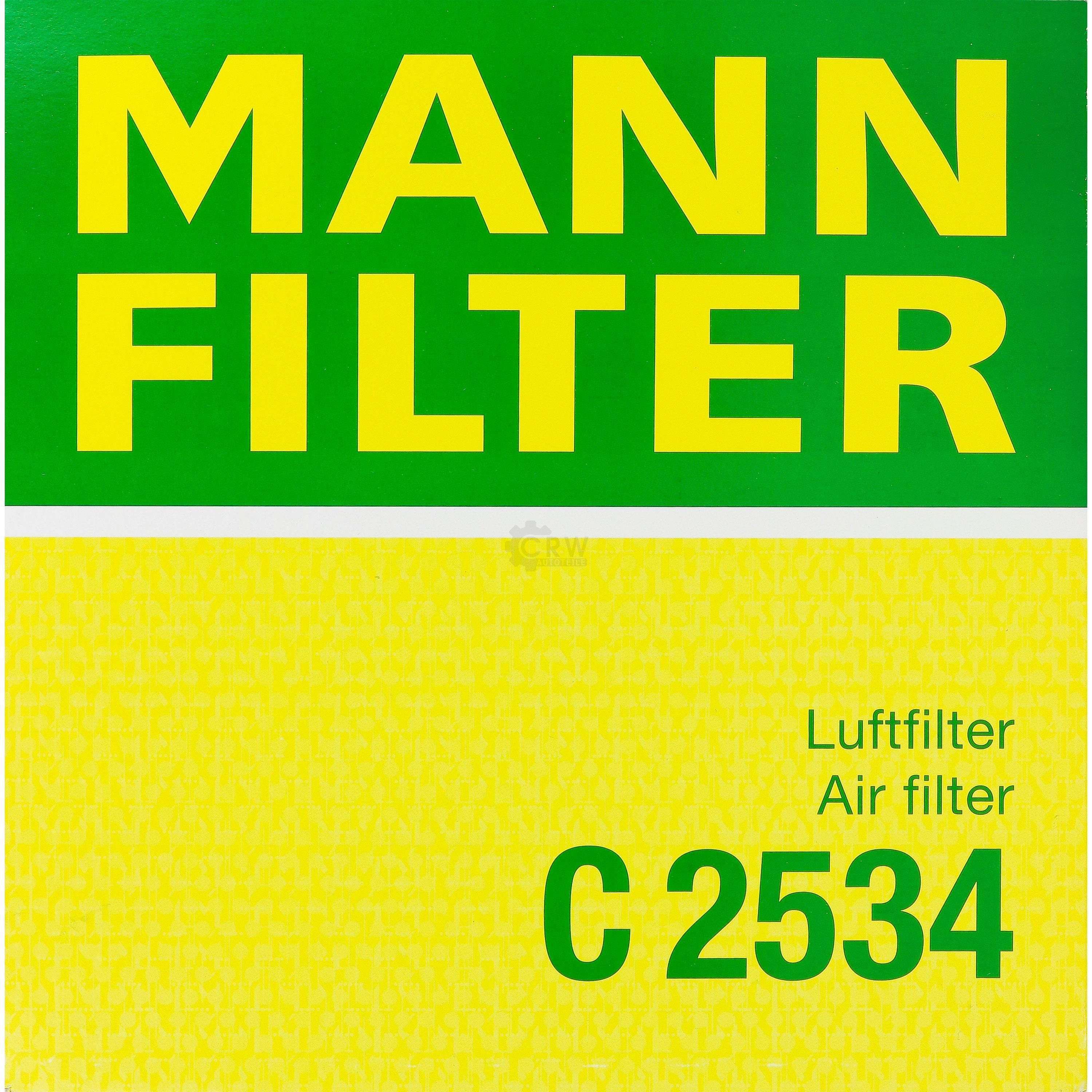 MANN-FILTER Luftfilter für Ford Fiesta II FBD 1.0 1.1 Escort IV GAF AWF ABFT