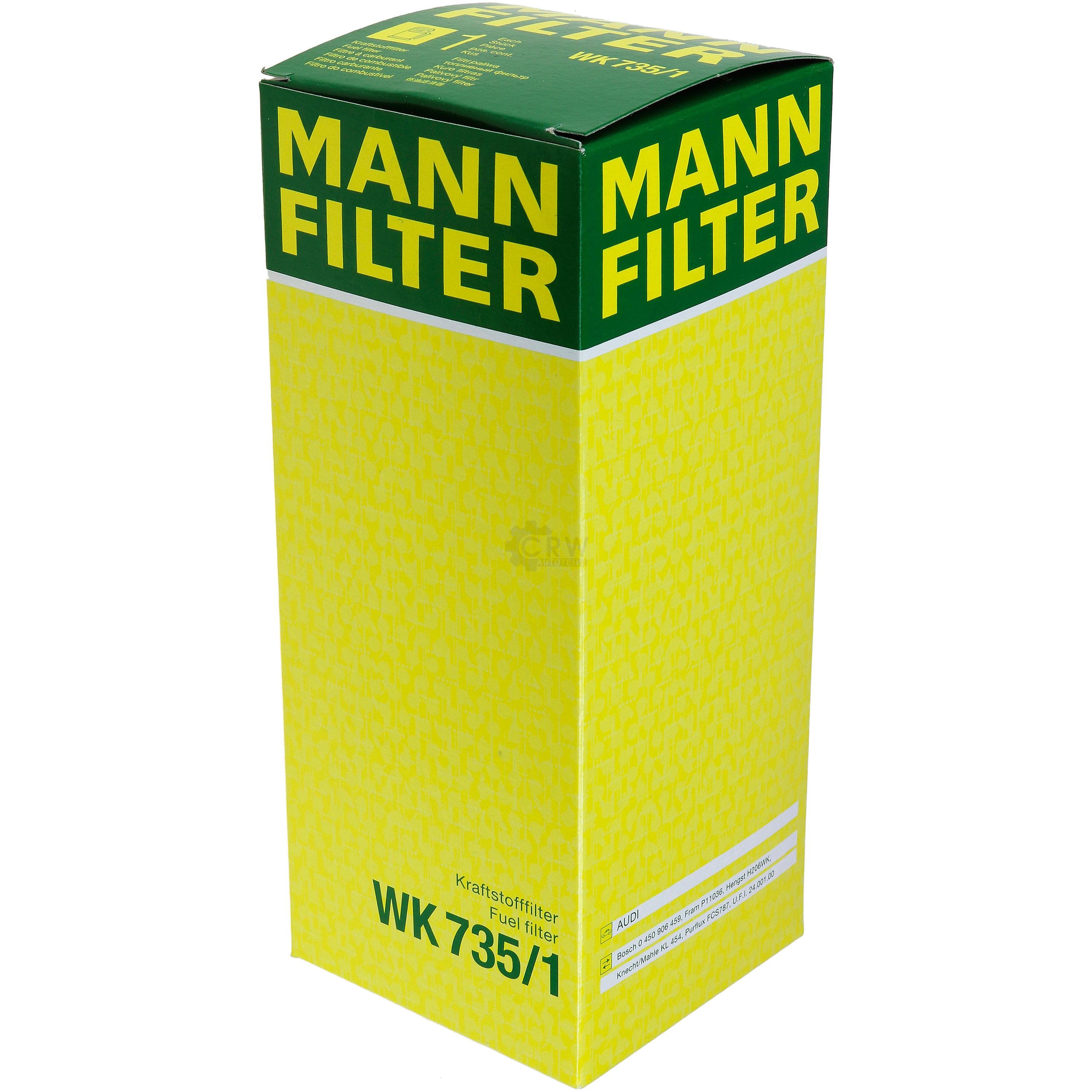 MANN-FILTER Kraftstofffilter WK 735/1 Fuel Filter