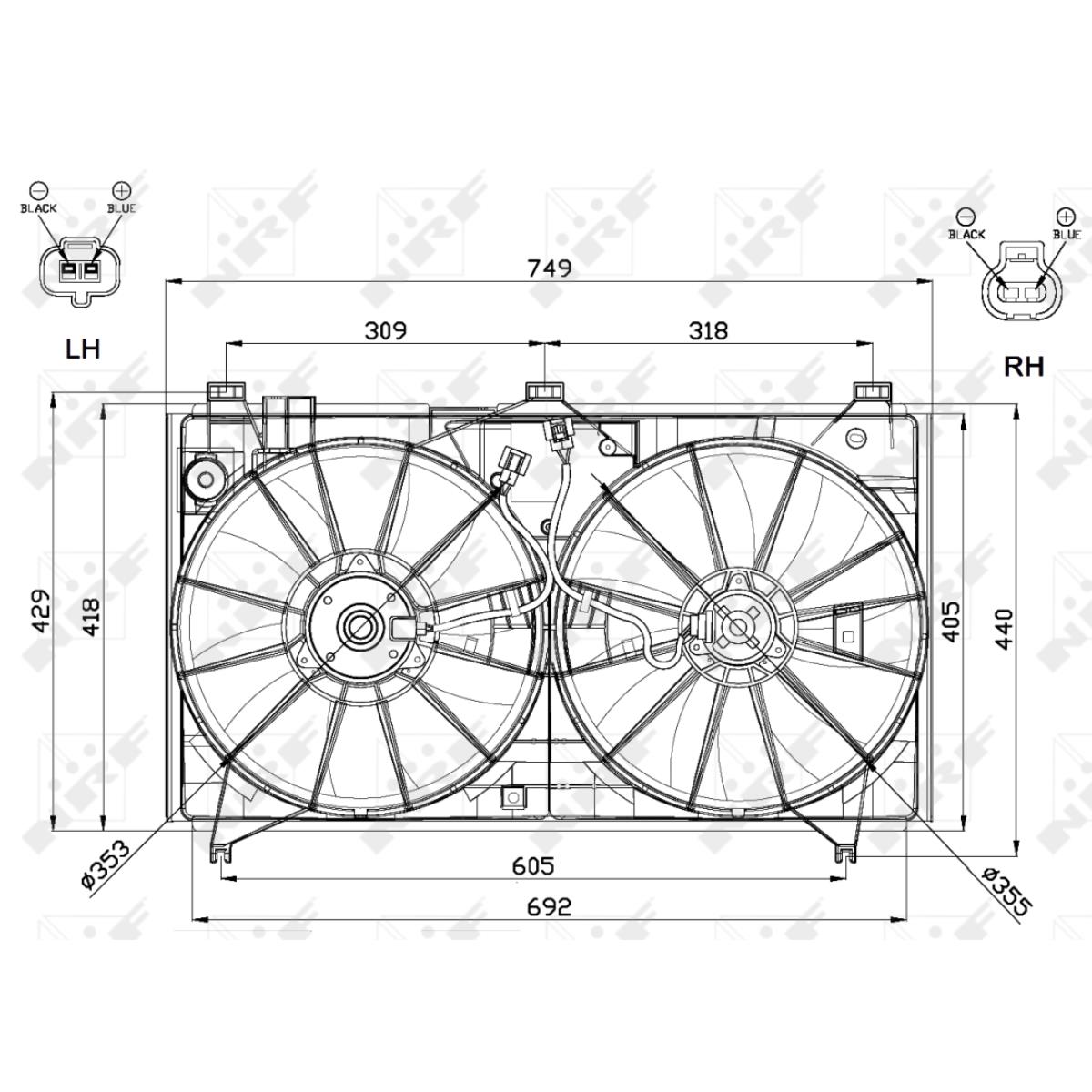 Lüfter Motorkühlung für Lexus GS 300