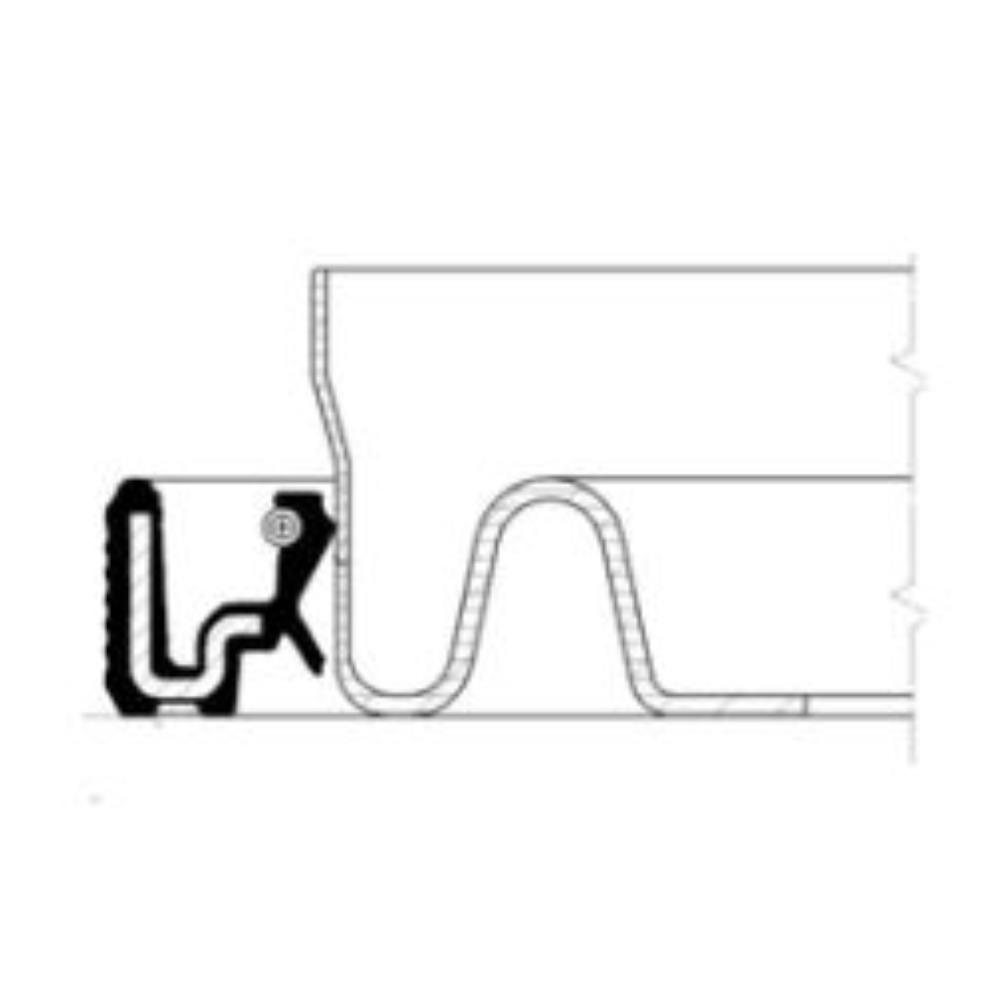 Wellendichtring Kurbelwelle 20019549B stirnseitig für BMW 3er Cabriolet E46