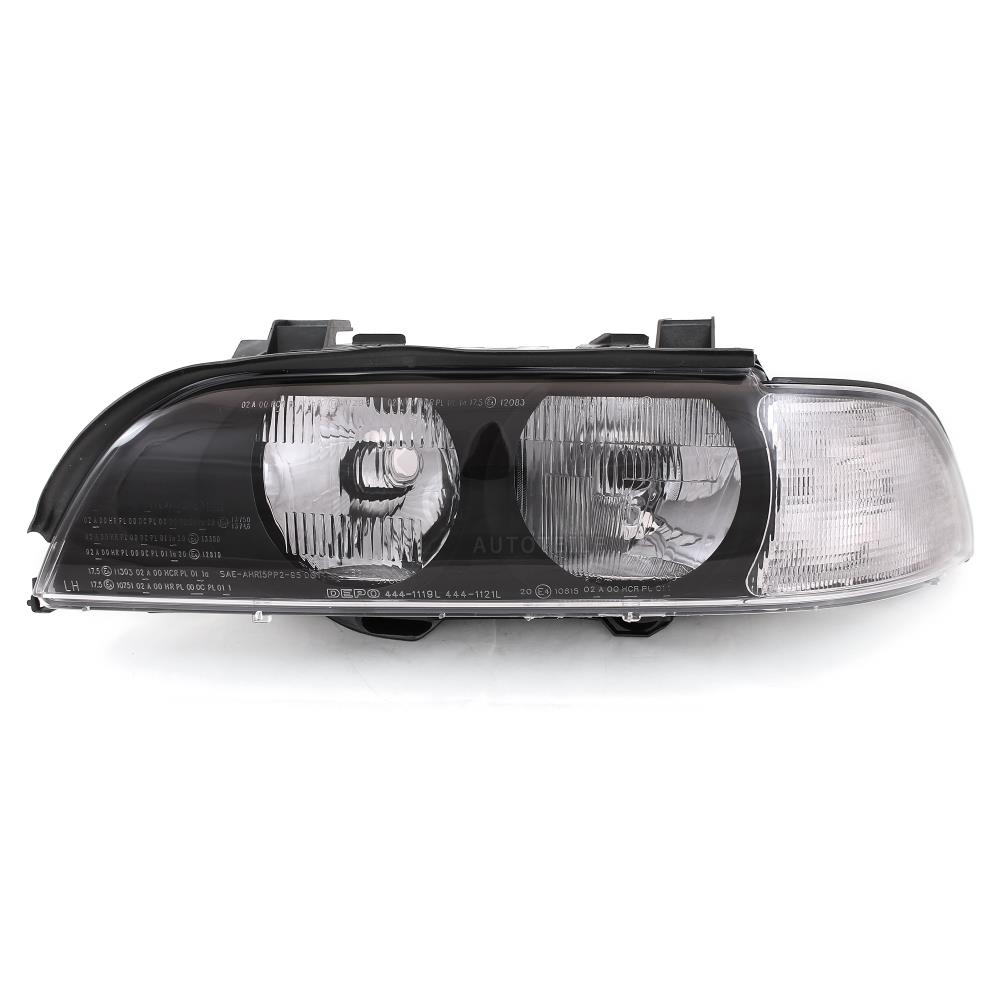 Scheinwerfer links für BMW 5er E39 Bj. 95-00 H7+HB3 + Motor inkl. weißer Blinker