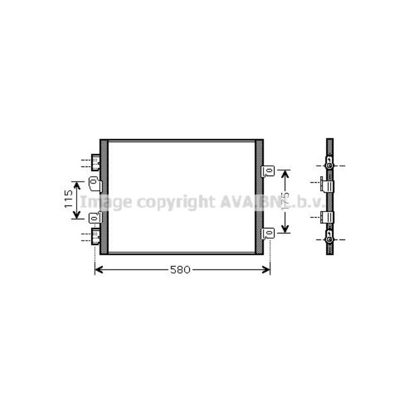Kondensator Klimaanlage für Renault Kangoo KC0/1_ Express FC0/1_
