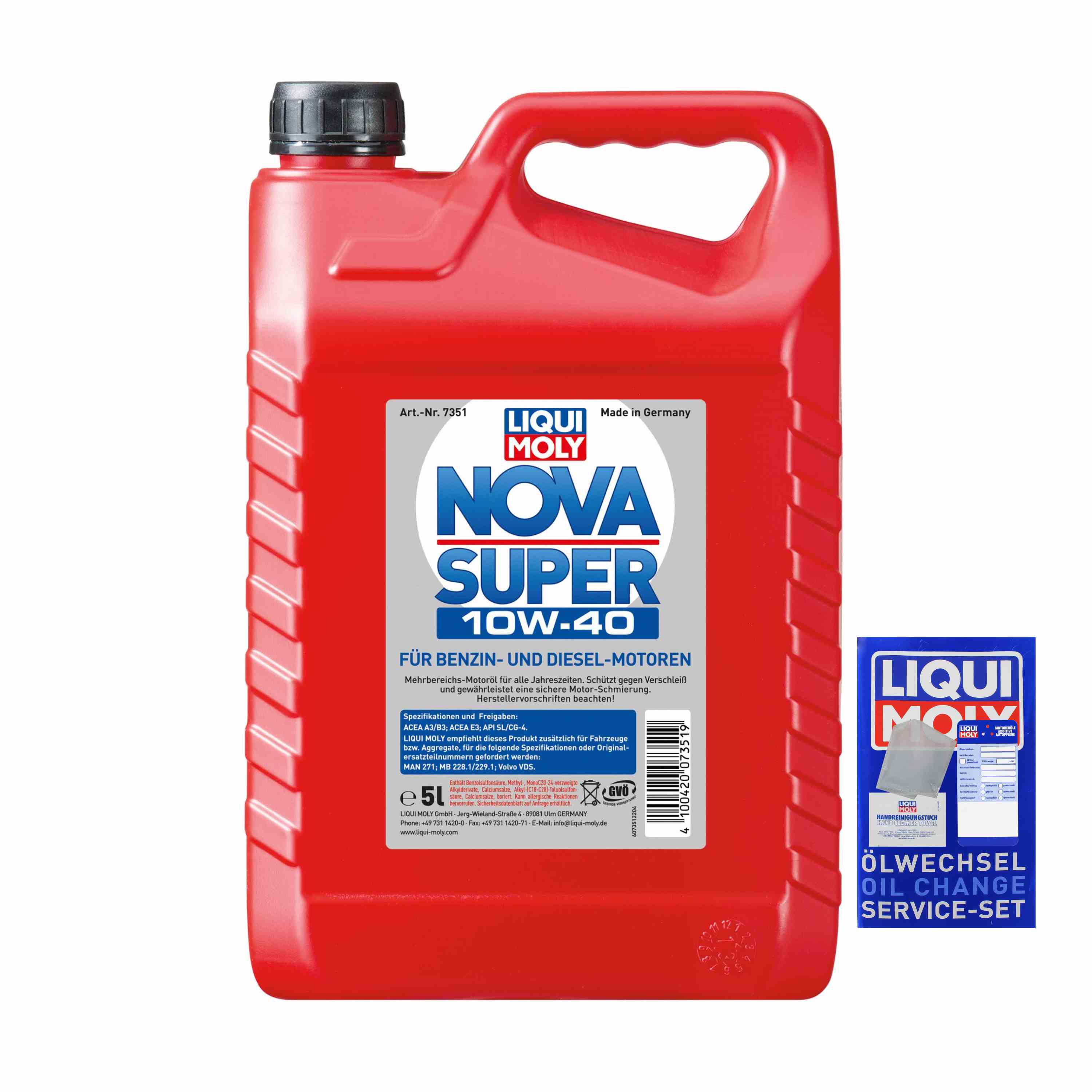  Liqui Moly 7351 1x5 Liter Nova Super 10W-40 Öl Motoröl