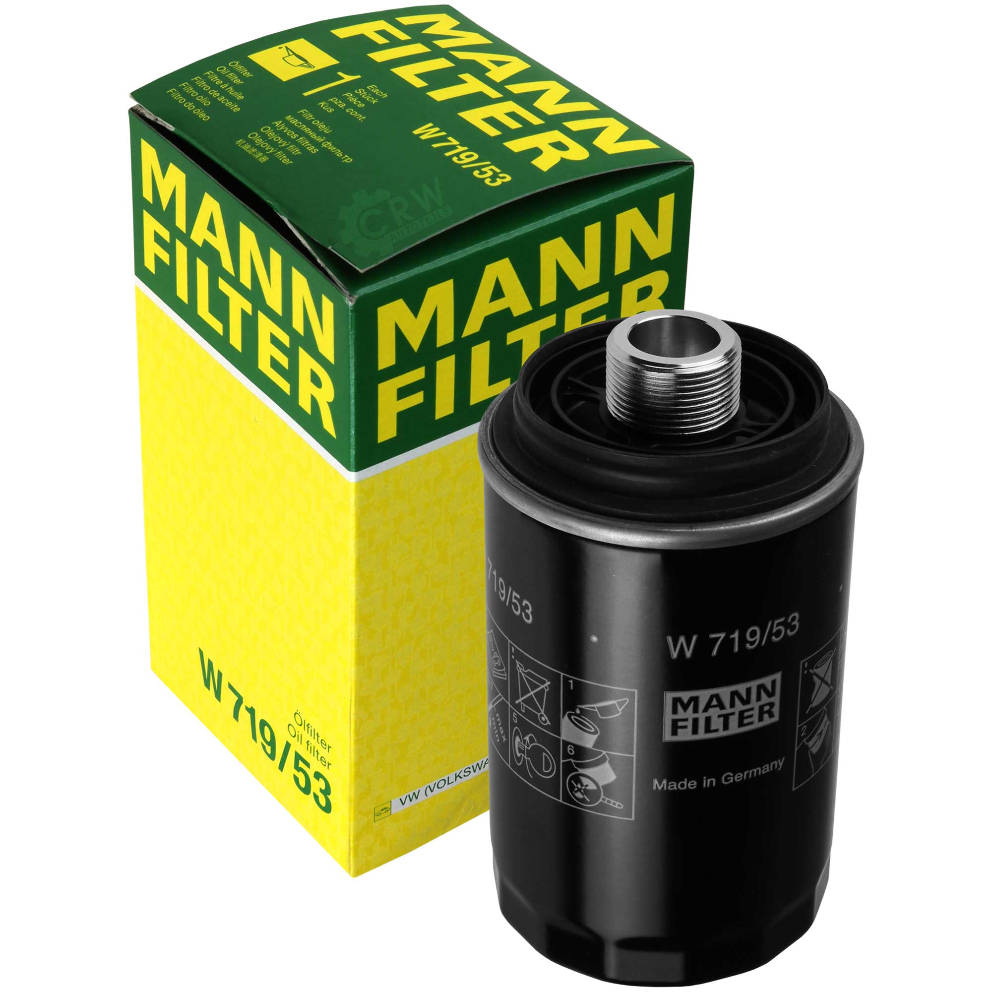 MANN-FILTER Ölfilter W 719/53 Oil Filter