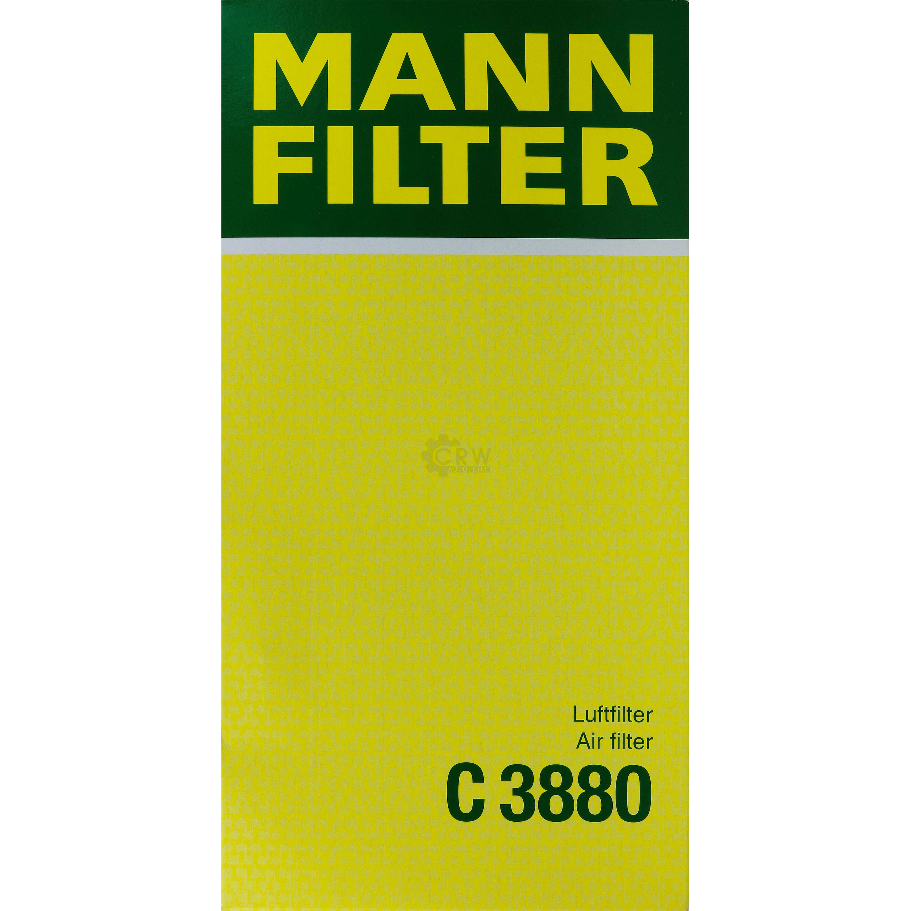 MANN-FILTER Luftfilter für VW Golf V 1K1 1.4 16V 5K1 6R_ 1.6 Bi-Fuel Seat Ibiza