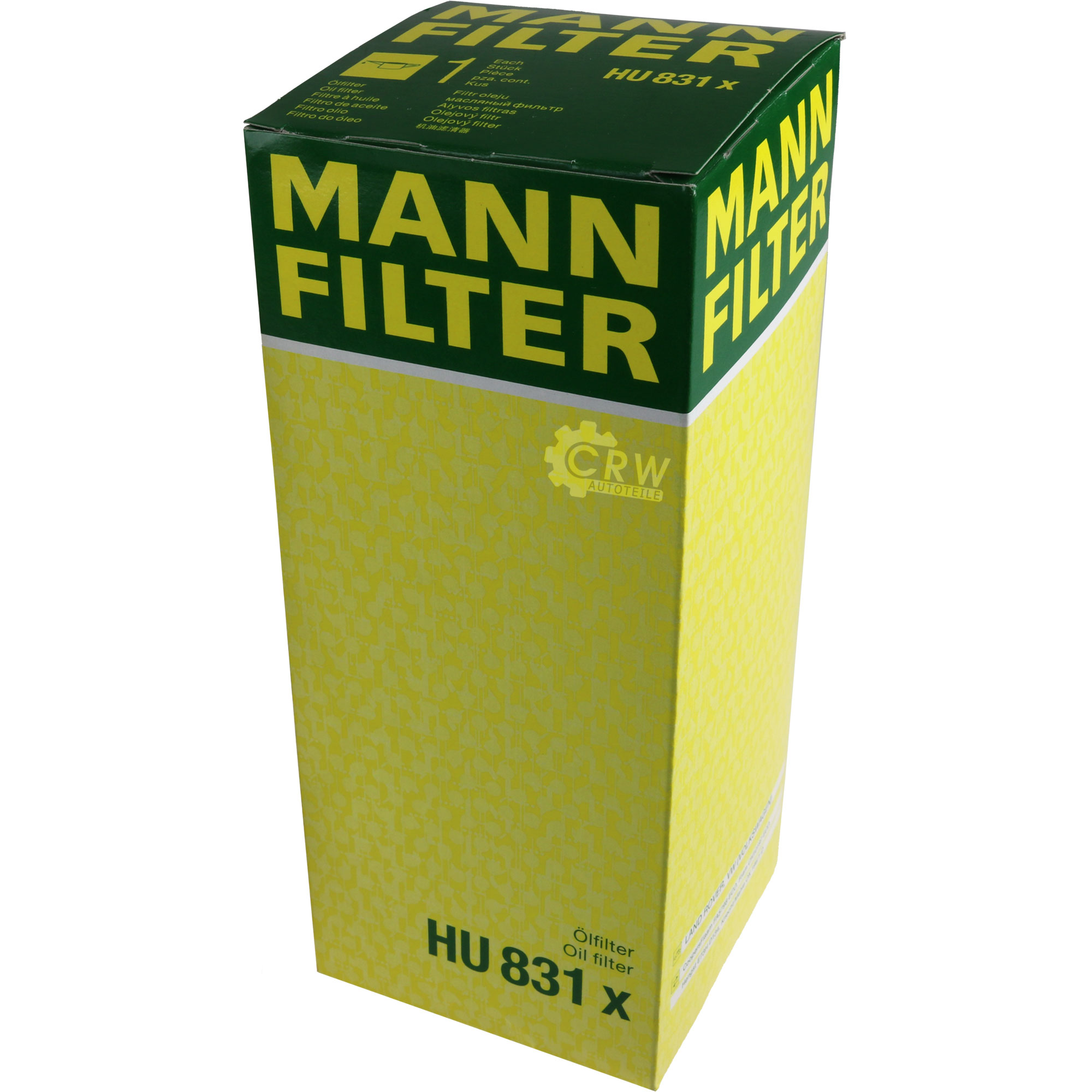 MANN-FILTER Ölfilter HU 831 x Oil Filter