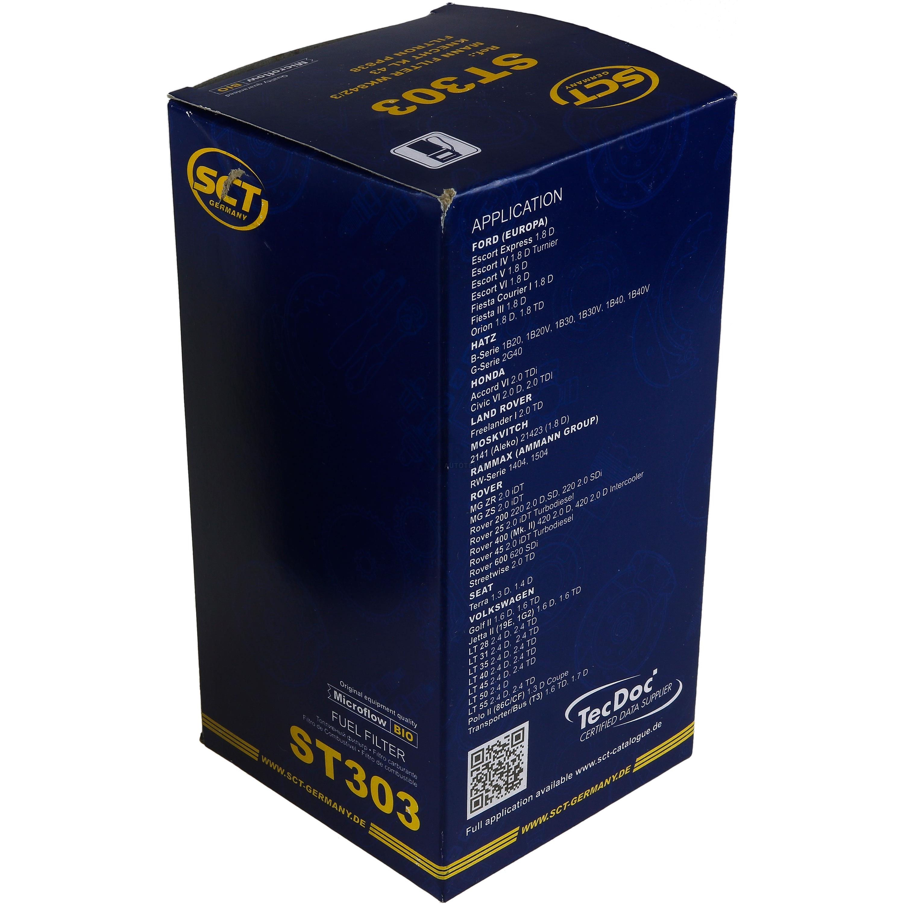 Kraftstofffilter ST 303 für MG ZS ZR VW LT 40-55 I Kasten 291-512 Polo Coupe 86C 80