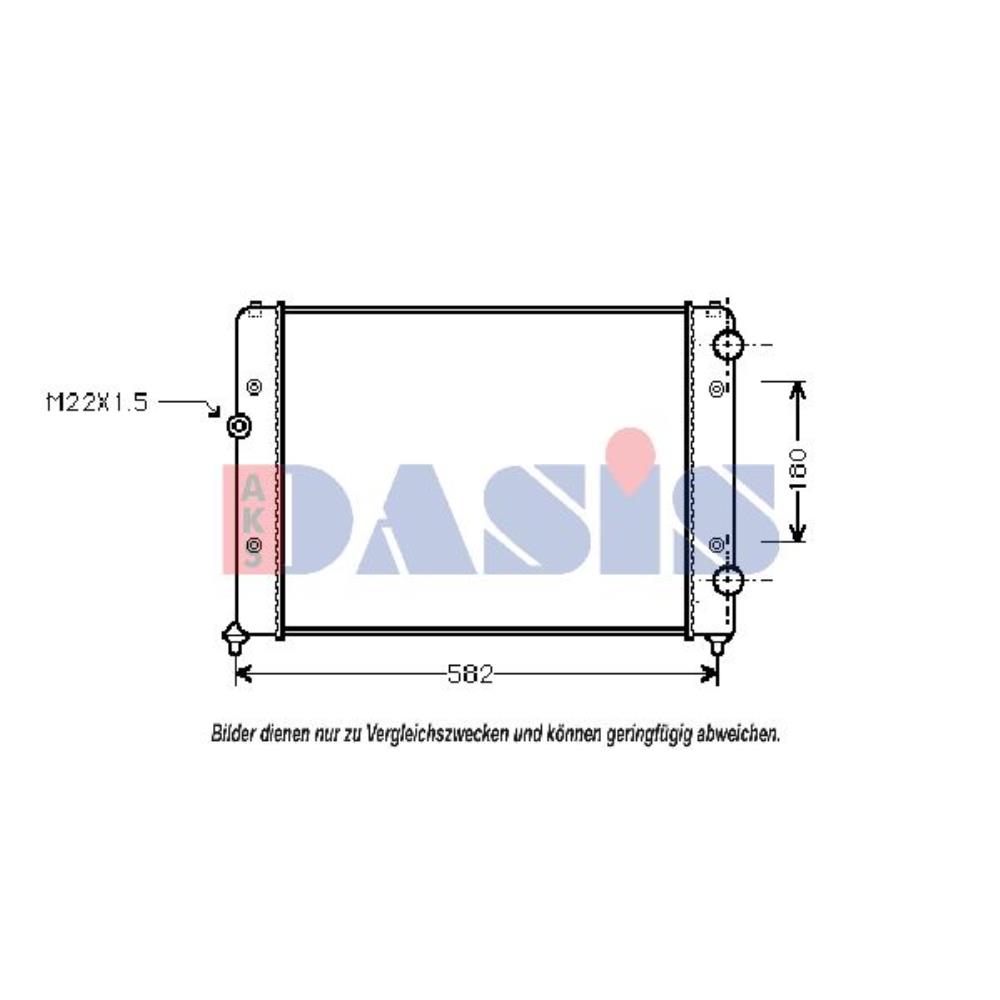 Wasserkühler mechanisch gefügt für VW Passat Variant 3A5 35I