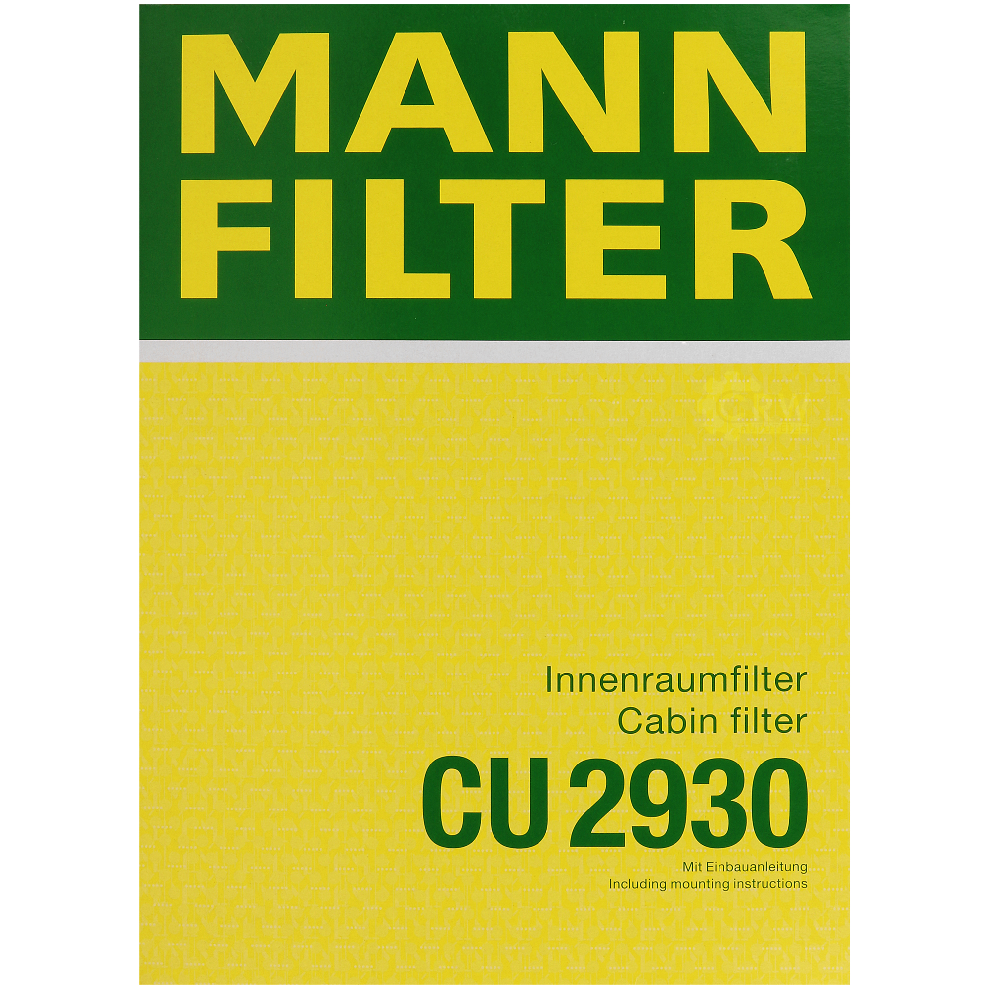 MANN-FILTER Innenraumfilter Pollenfilter CU 2930