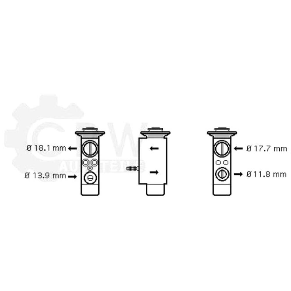 Expansionsventil Klimaanlage für BMW 6er Cabriolet 5er E63 E64 530i xDrive 523i