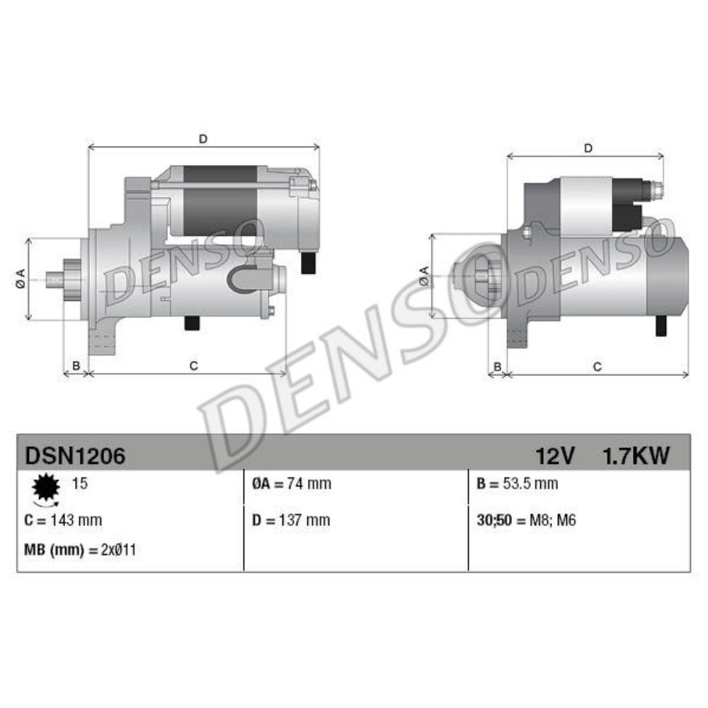 DENSO STARTER für MERCEDES