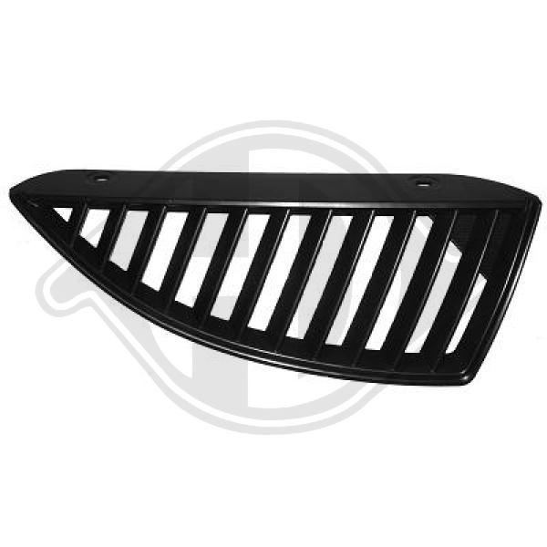 Kühlergrill Grill rechts für Mitsubishi Lancer Limo Kombi Bj. 03-07 matt-schwarz