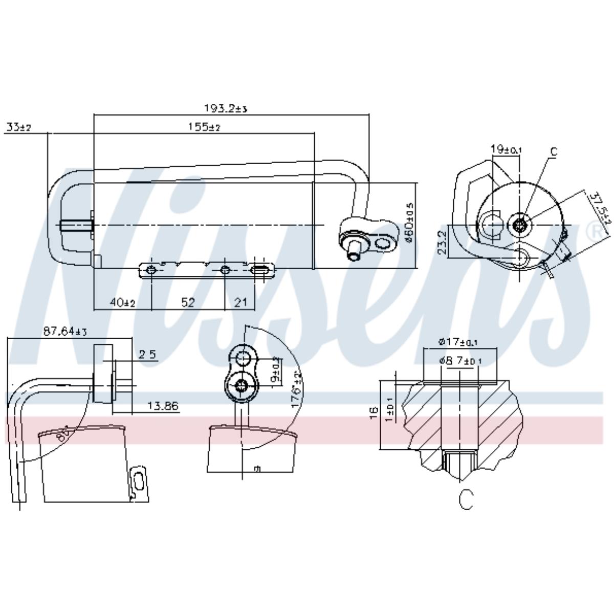 Trockner Klimaanlage Aluminium für Opel Vectra C Signum Saab 9-3 Cabriolet