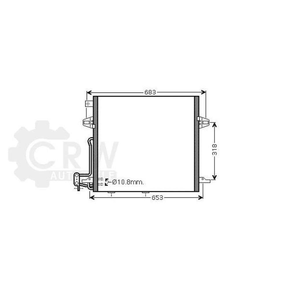 Kondensator Klimaanlage für Mercedes-Benz M-Klasse W164 R-Klasse W251 V251 X164