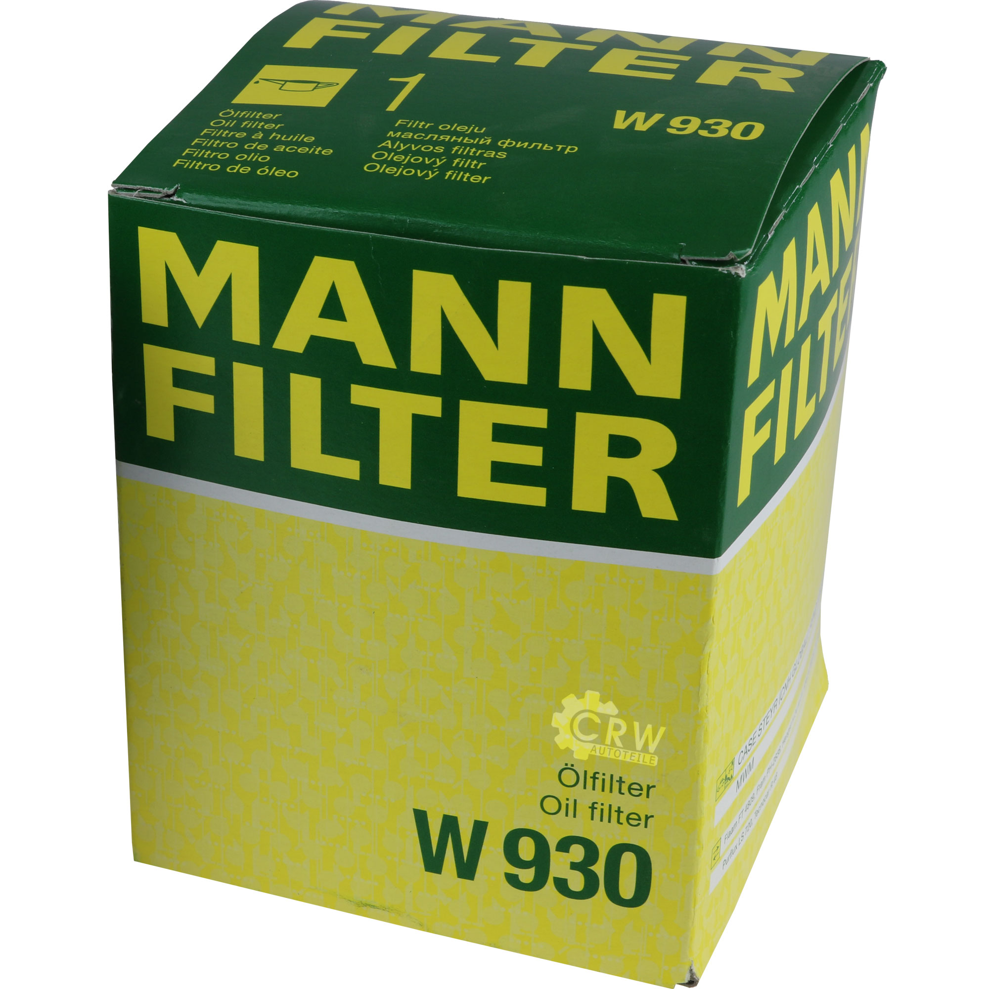 MANN-FILTER ÖlFILTER für Arbeitshydraulik W 930