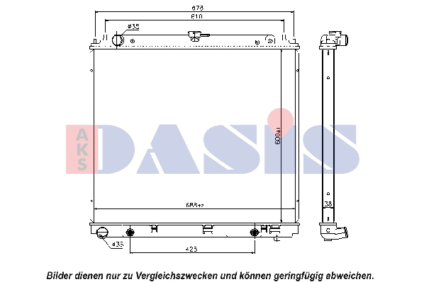 Wasserkühler Motorkühler für Nissan Pathfinder III R51 2.5 dCi 4WD