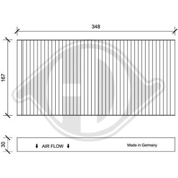 Filter Innenraumluft Innenraumfilter Pollenfilter für Ford Focus Turnier DNW