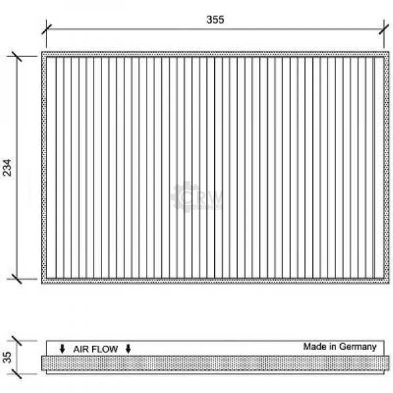 Filter Innenraumfilter Pollenfilter für Mercedes-Benz Sprinter 3-T Kasten