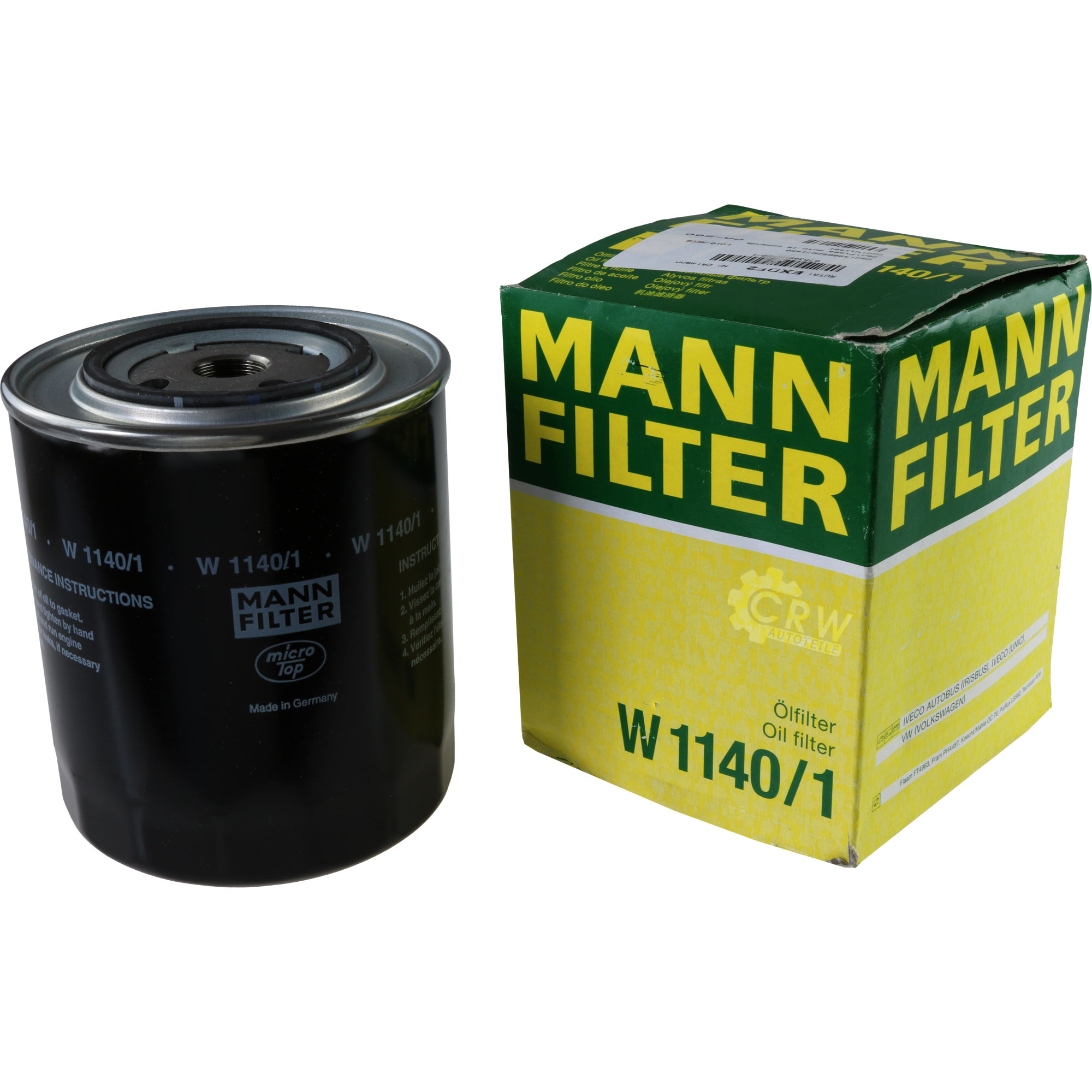 MANN Ölfilter W 1140/1 Oil Filter
