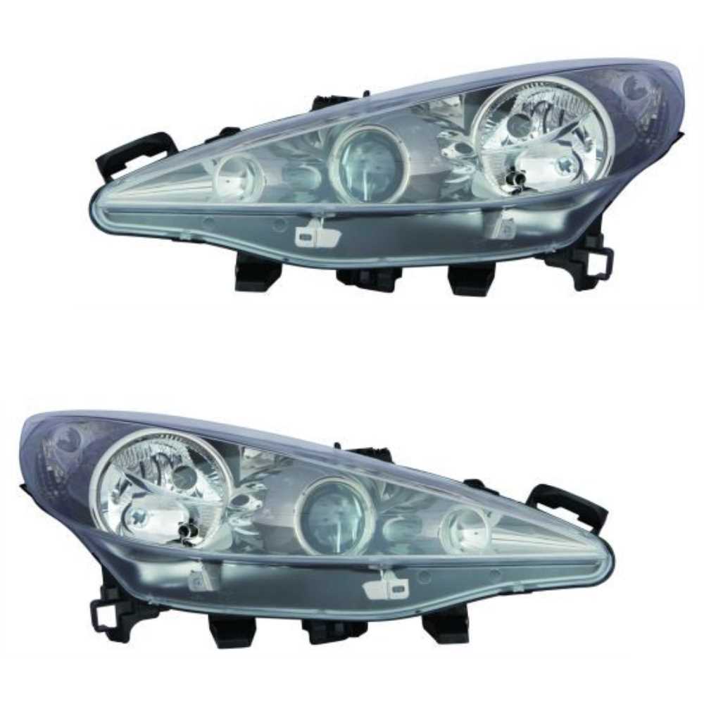 Halogen Scheinwerfer Set links & rechts H7/H1/H7 für Peugeot 207 SW CC