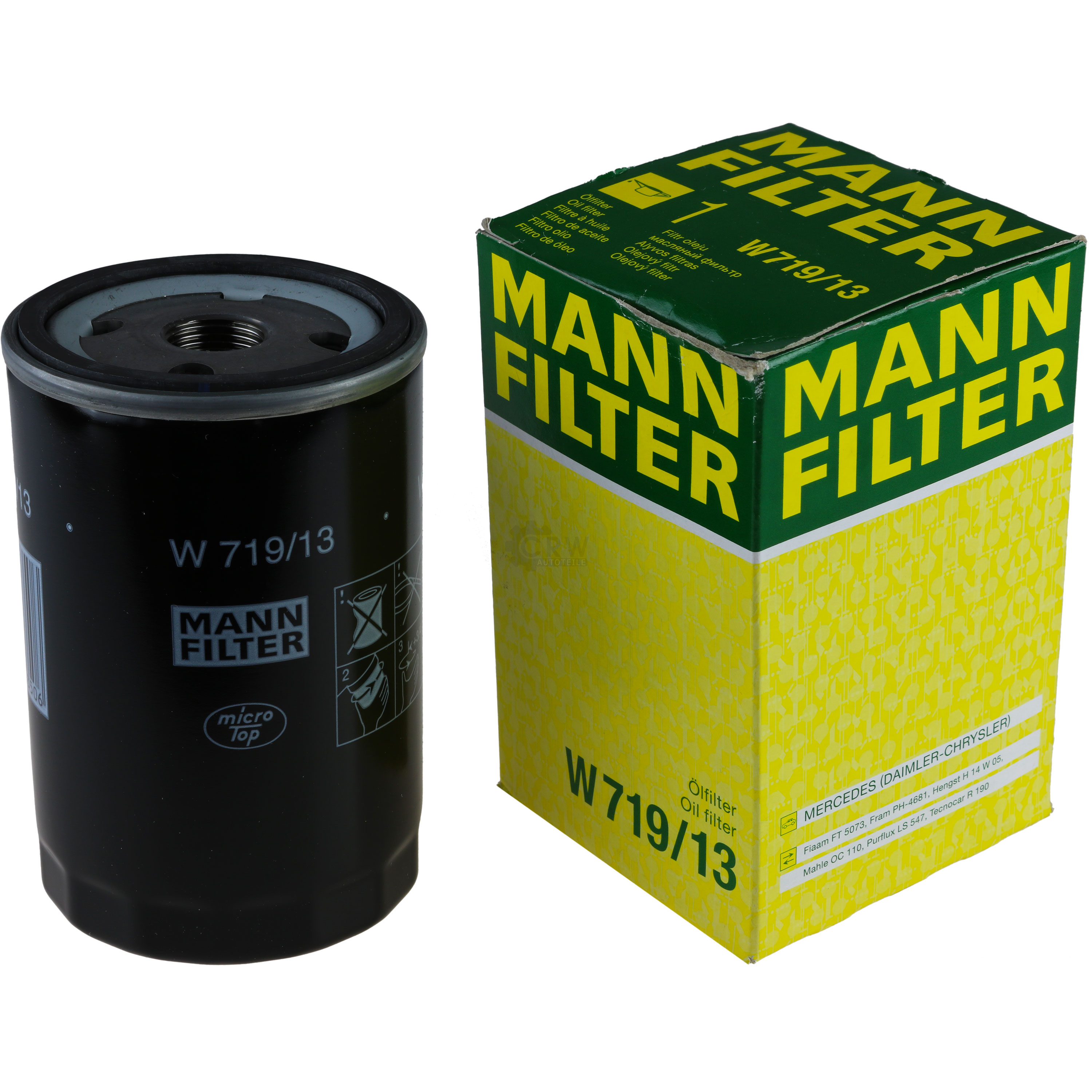 MANN-FILTER Ölfilter Oelfilter W 719/13 (10) Oil Filter