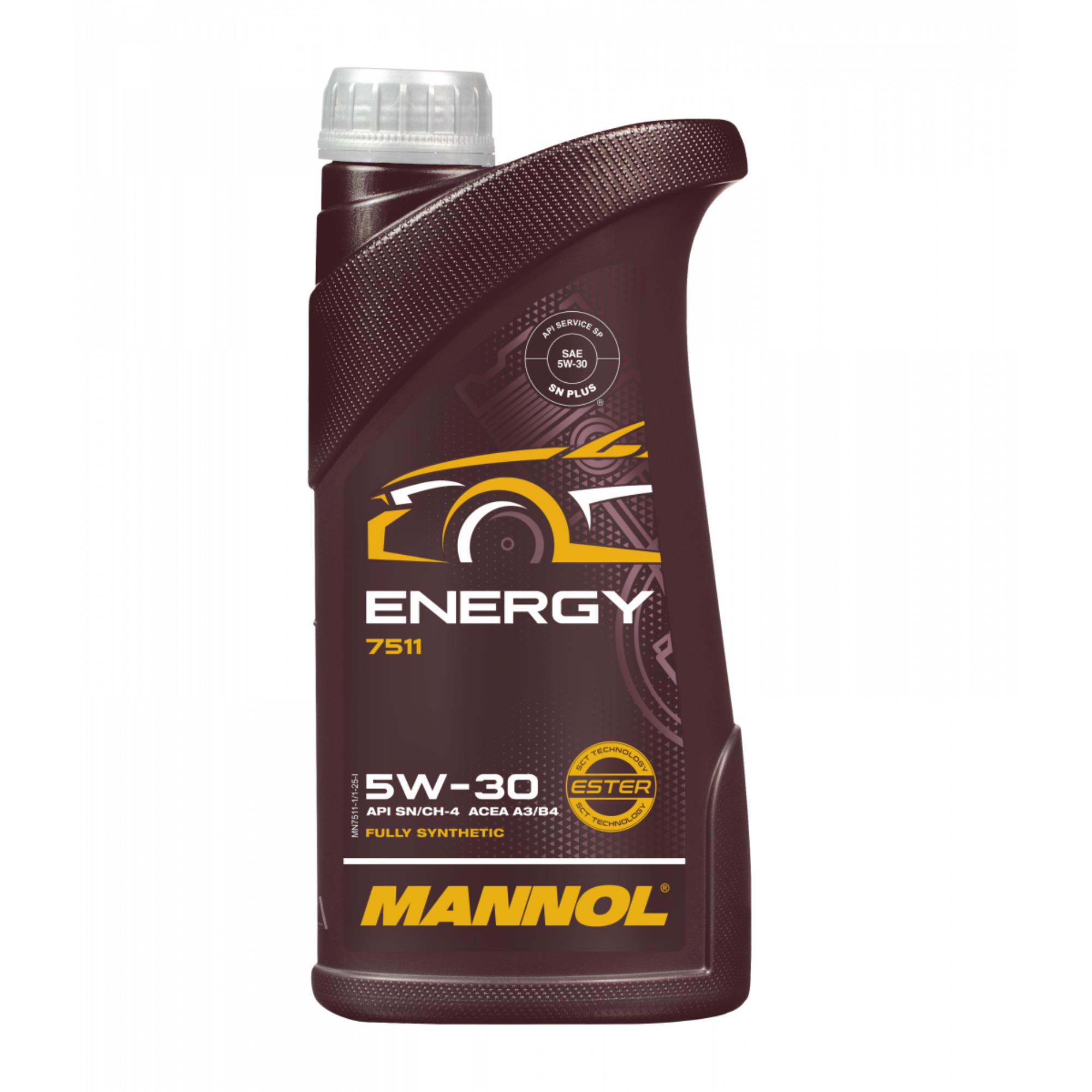 1 Liter MANNOL Motoröl Energy 7511 5W-30 API SN/CH-4 ACEA A3/B4 Engine Oil Öl