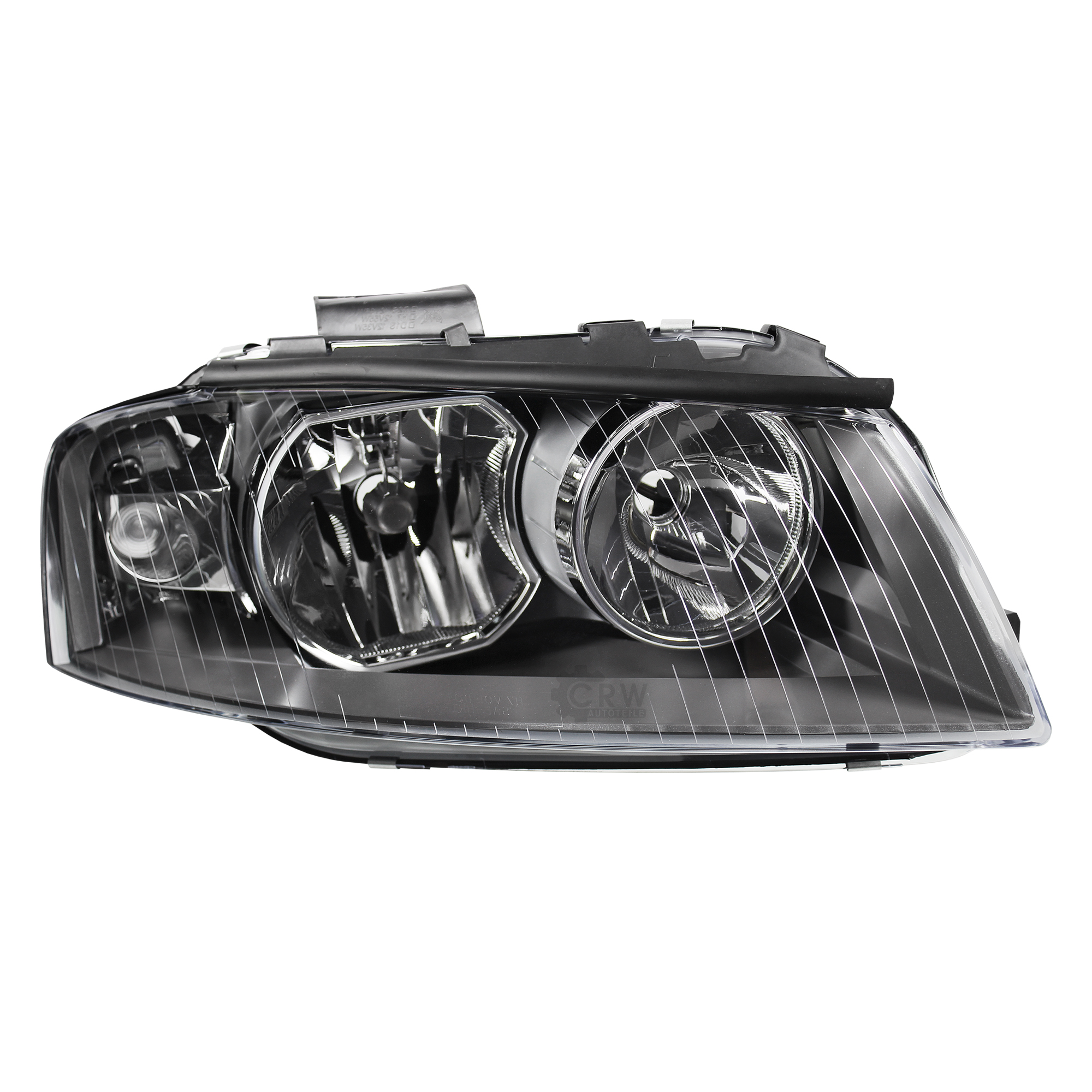 Halogen Scheinwerfer rechts für Audi A3 (8P) Bj. 05/03-07/08 H7/H7 mit Motor