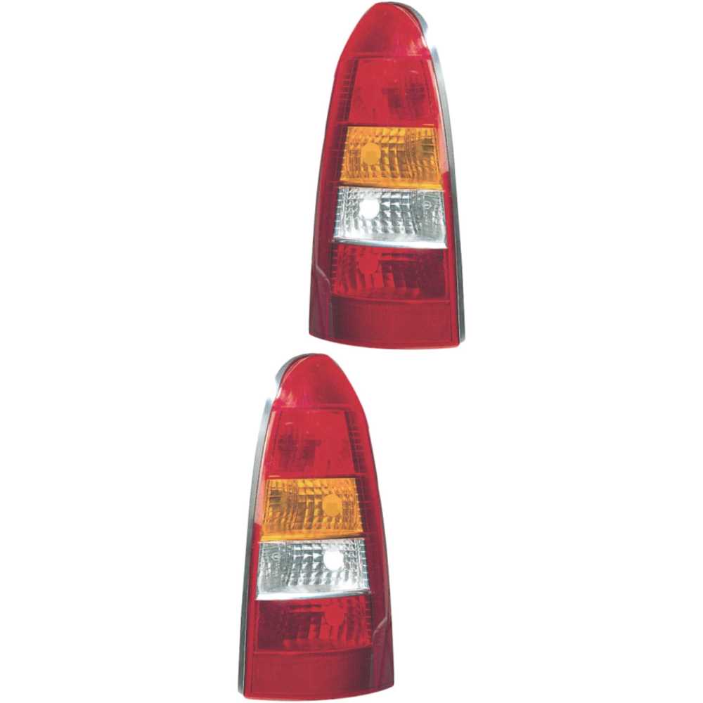 Rückleuchten Heckleuchten Set links & rechts rot für Opel Astra G Caravan F35_