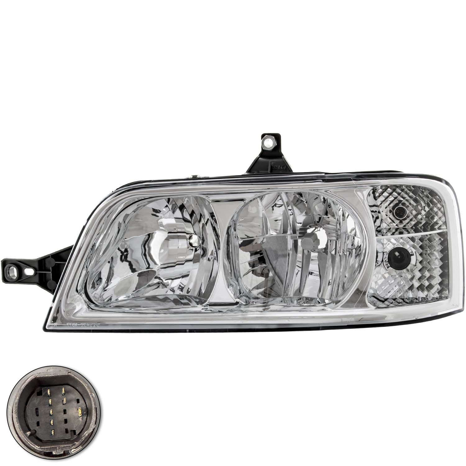 Halogen Scheinwerfer Set für FIAT DUCATO (244) Bj. 04/02- H7/H1 mit Blinker N1X