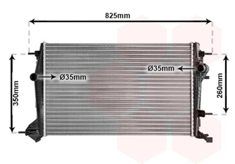 VAN WEZEL Wasserkühler mechanisch gefügt für Renault Scénic III JZ0/1_