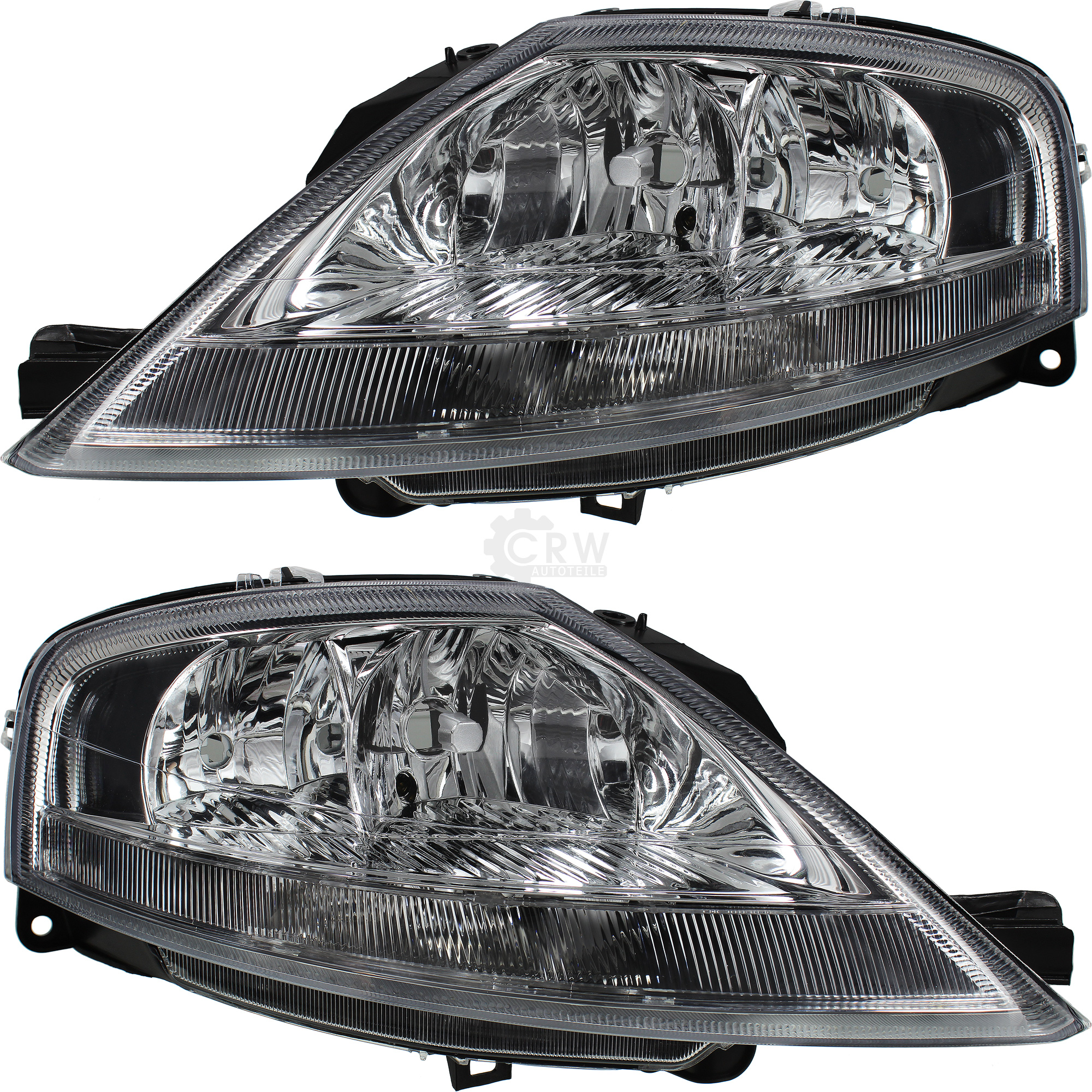 Halogen Scheinwerfer Set für CITROËN C3 (FC_) Bj. 02.02- H7/H1 mit Motor 5NJ