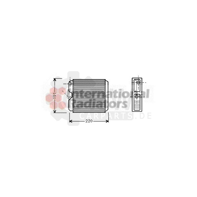 Wärmetauscher Innenraumheizung für Opel Astra G CC F48_ F08_ 1.6 16V F35_ F67