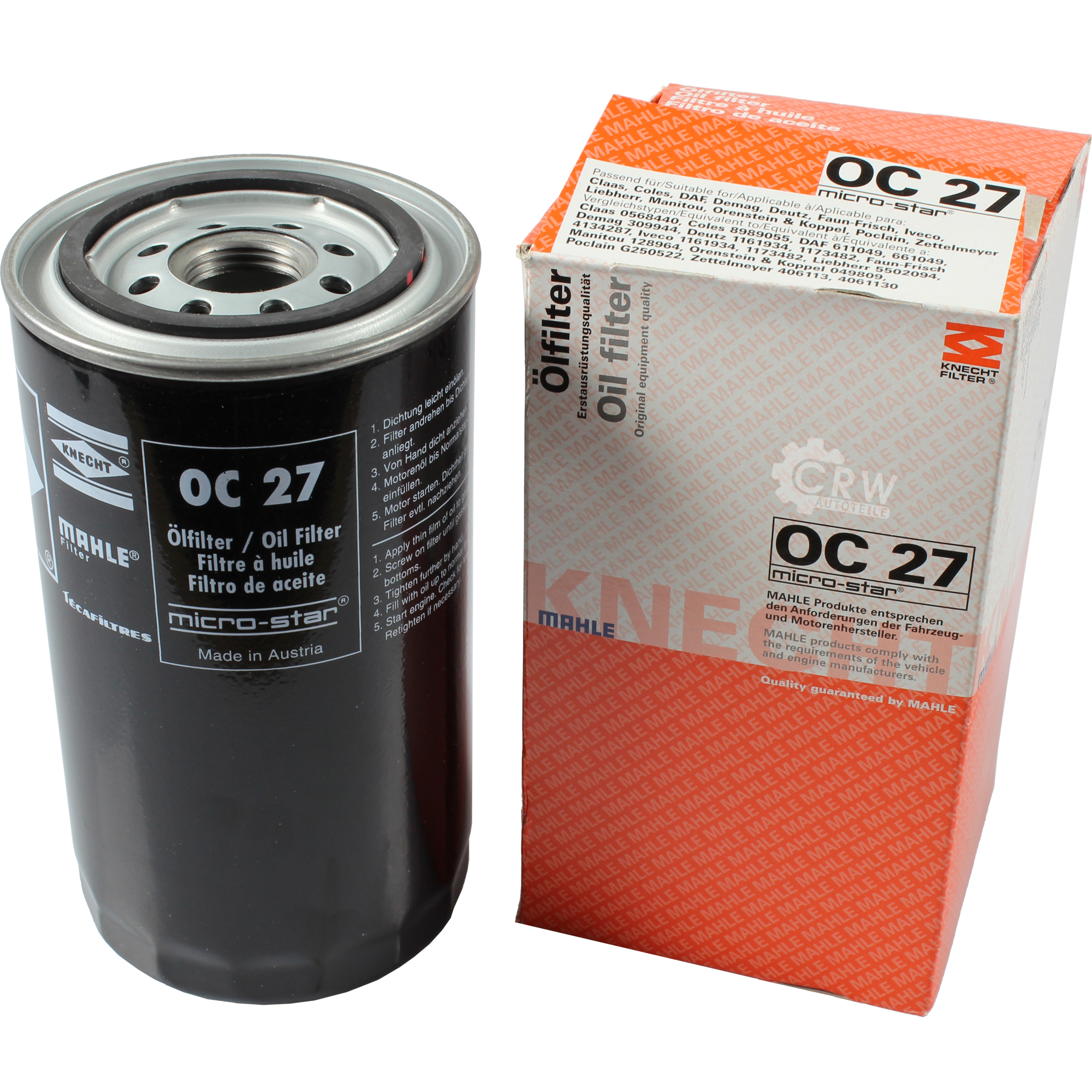 MAHLE / KNECHT Ölfilter OC 27 Oil Filter