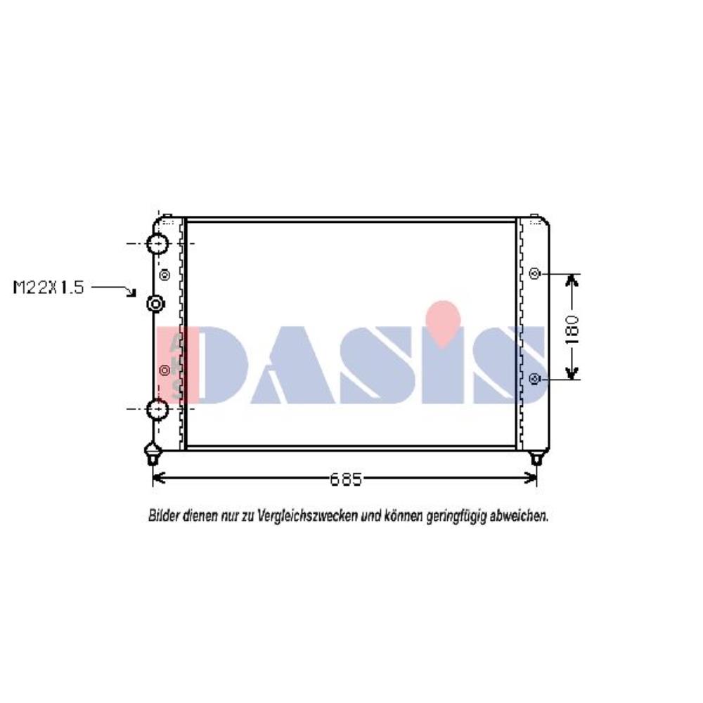 Wasserkühler mechanisch gefügt für VW Polo Variant 6KV5 1.4 1.6 6KV2