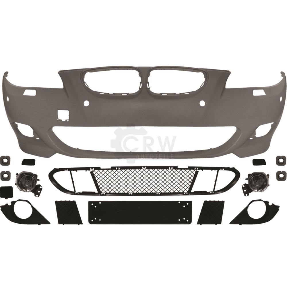 Stoßstange vorne grundiert inkl. Nebel Sport Paket für BMW E60 E61 LCI Bj. 07-10