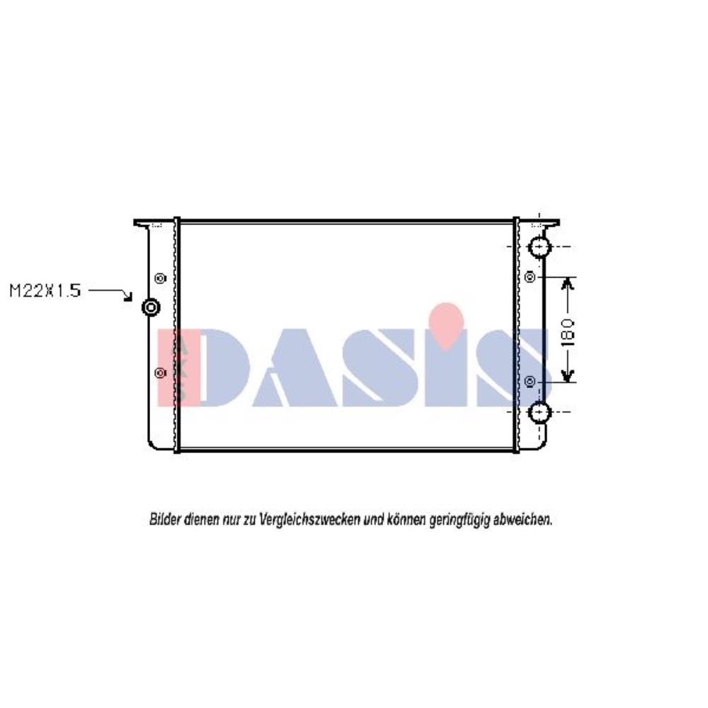 Wasserkühler mechanisch gefügt für VW Golf III Variant 1H5 1.9 TDI