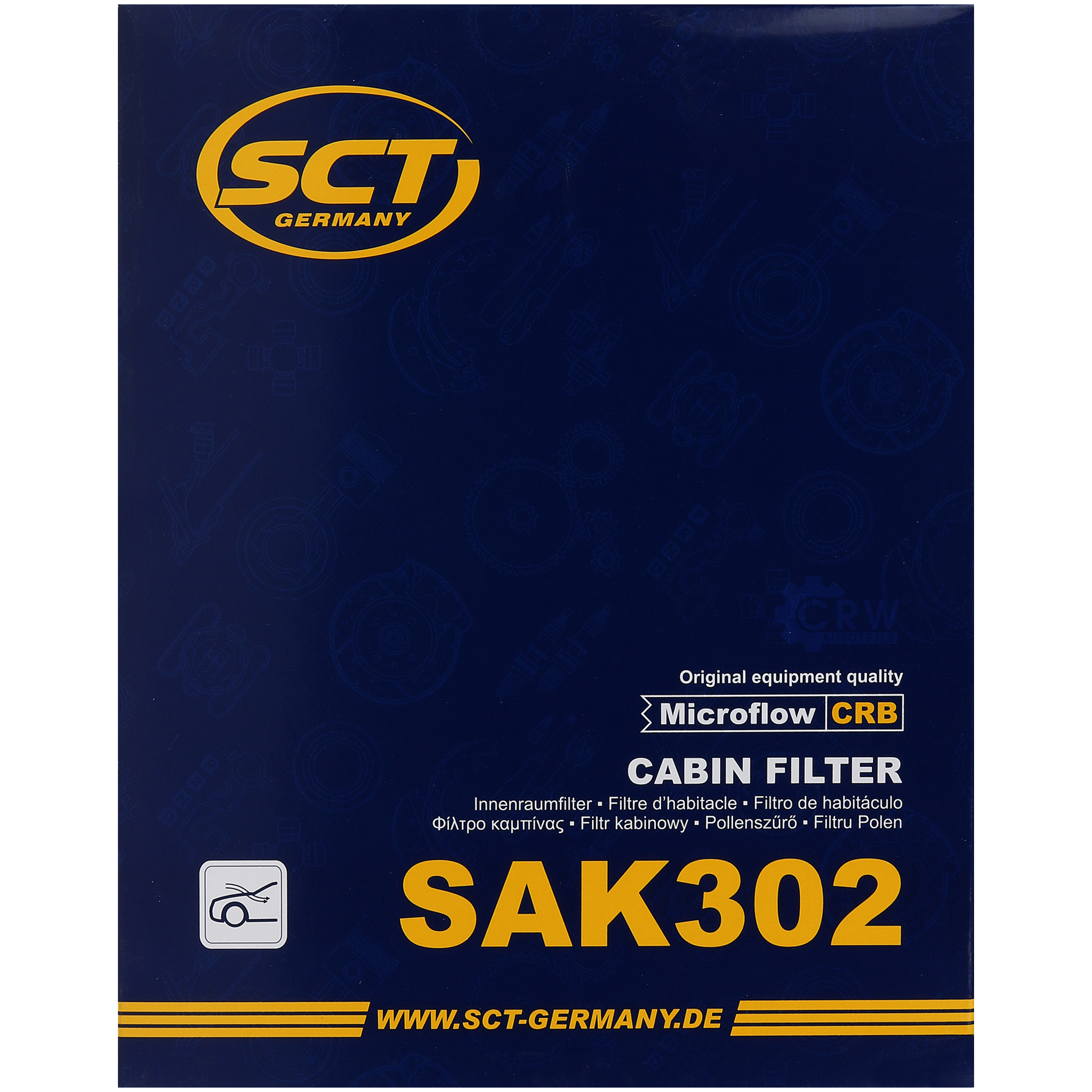 SCT Innenraumfilter Aktikohle Pollenfilter SAK 302