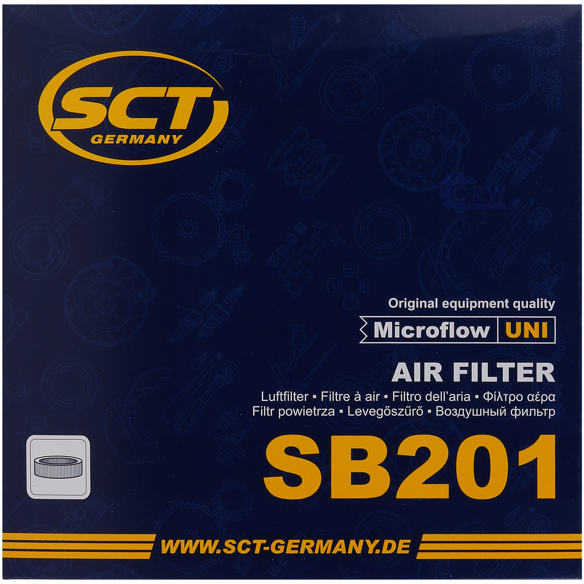 SCT Luftfilter Motorluftfilter SB 201 Air Filter