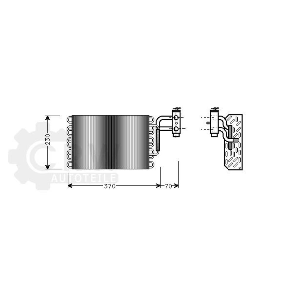 Verdampfer Klimaanlage für Mercedes Stufenheck W124 Kombi S124 A124
