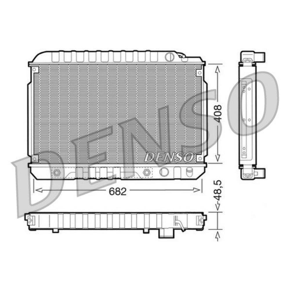 DENSO Kühler Wasserkühler Motorkühler für Mercedes-Benz SL R107 380