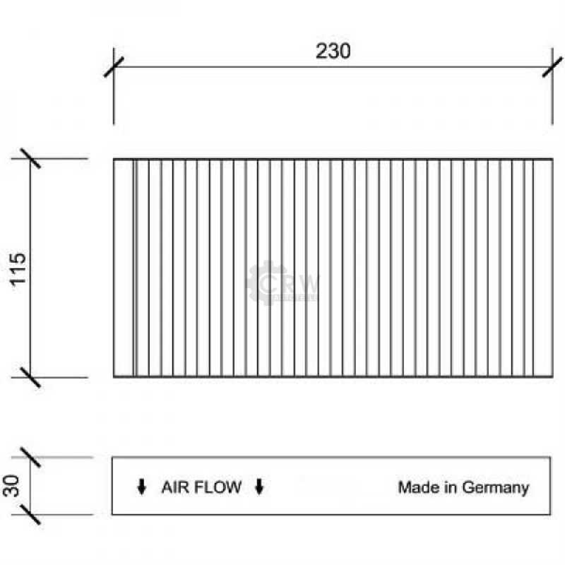 Filter Innenraumluft Innenraumfilter Pollenfilter für Chrysler PT Cruiser PT_